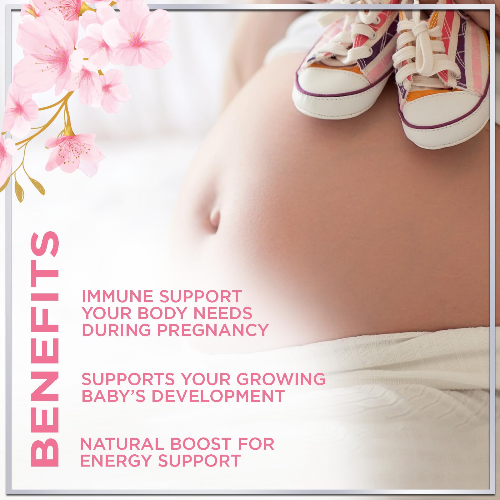Hello Lovely Prenatal Gummies bottle with supplements – non-GMO and gluten-free assurance.