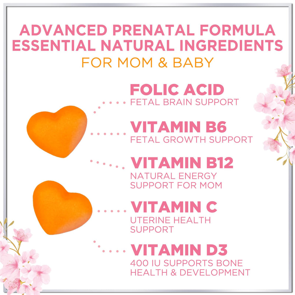 Hello Lovely Prenatal Gummies pour – easy-to-use daily dose during morning routine.