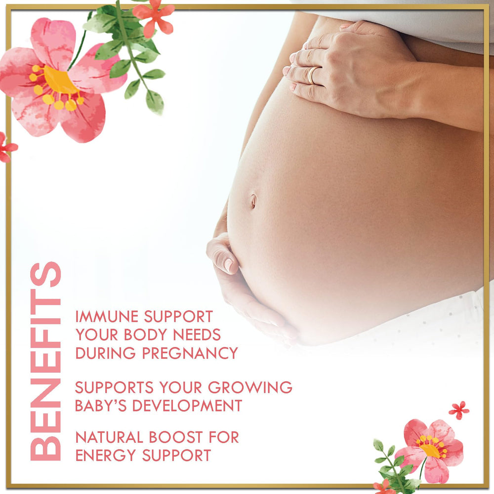 Hello Lovely Prenatal Gummies held by hands for on-the-go prenatal support.