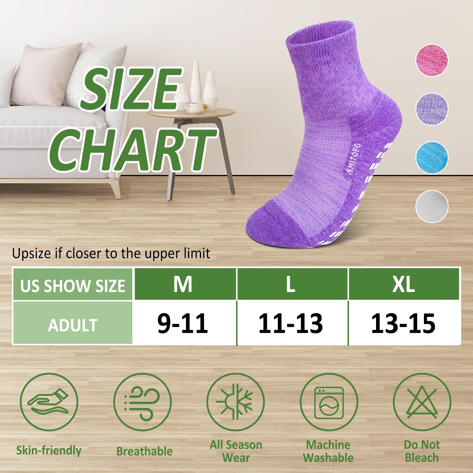 Hellomamma gift-ready diabetic socks for seniors and new moms daily use.