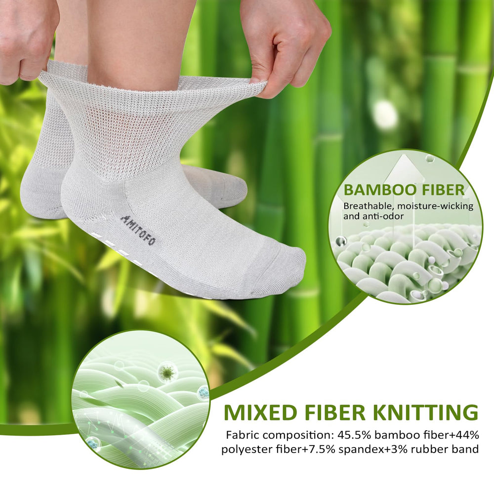 Hellomamma diabetic socks with extra wide top for swollen feet comfort.