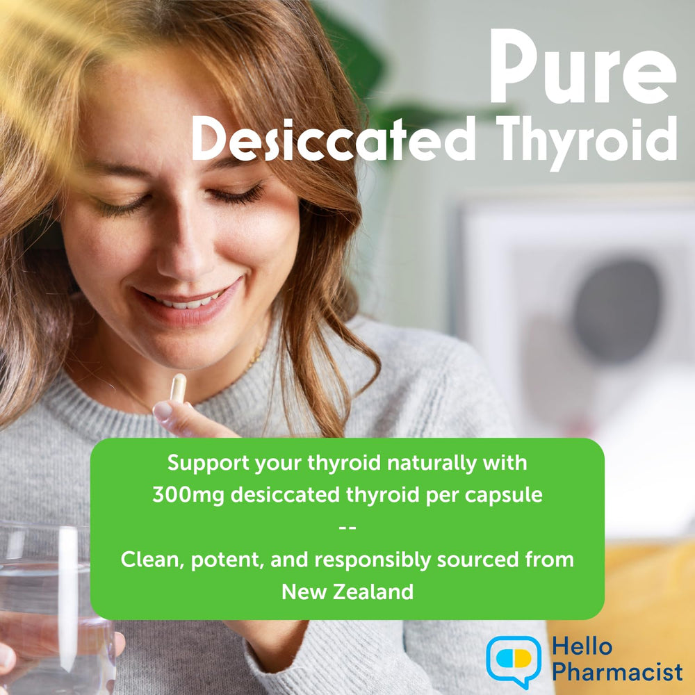 HelloPharmacist non-GMO label communicates a clean-label option.