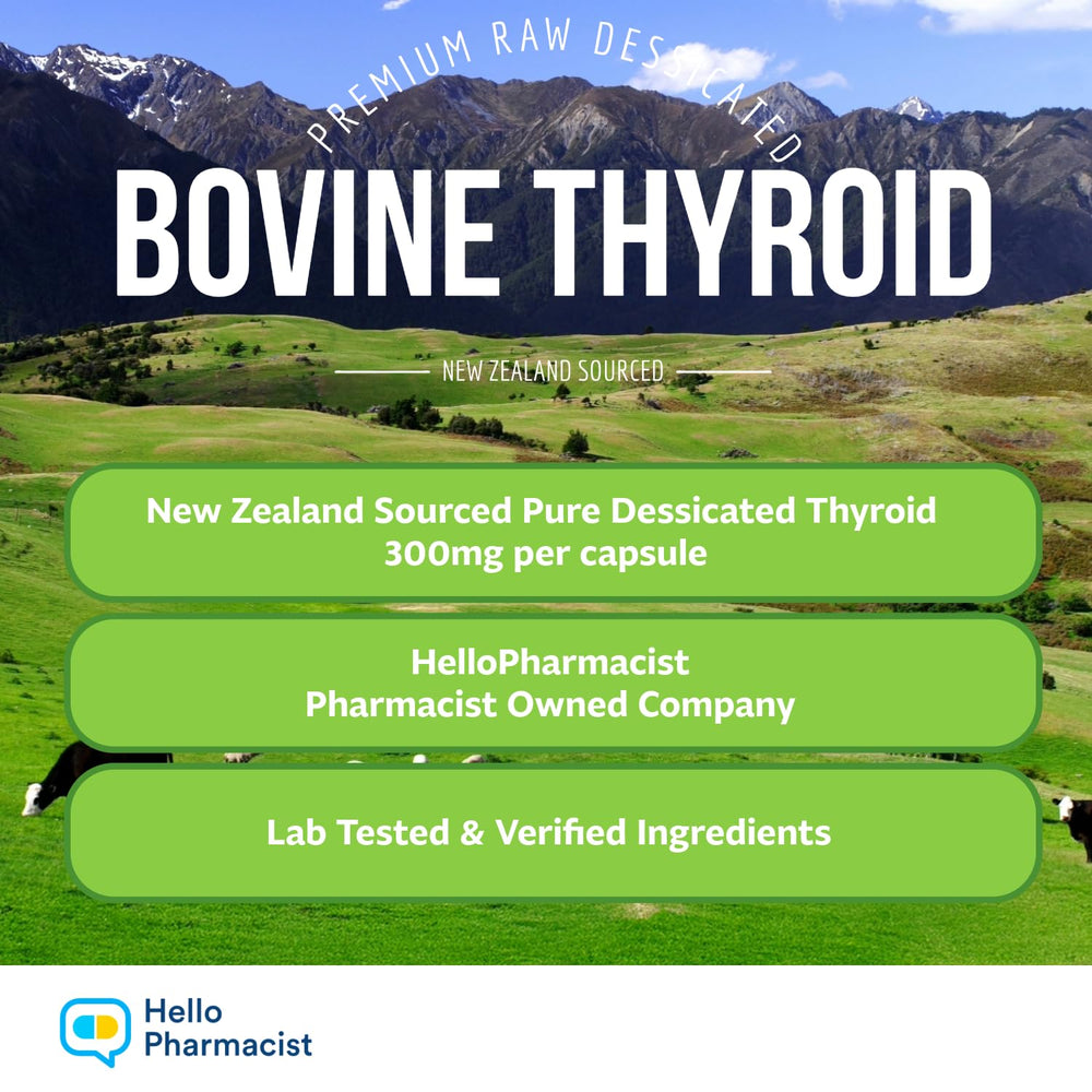 HelloPharmacist NZ grass-fed source image emphasizes natural origins and purity.