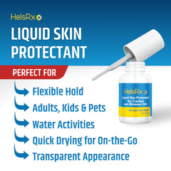 HelsRx fast-drying formula seals skin quickly for protection