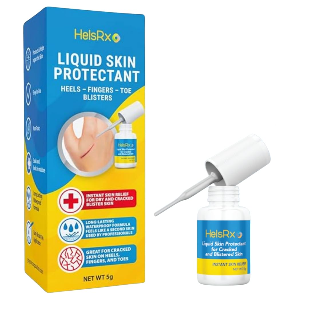 HelsRx liquid bandage bottle with precision applicator for quick repair