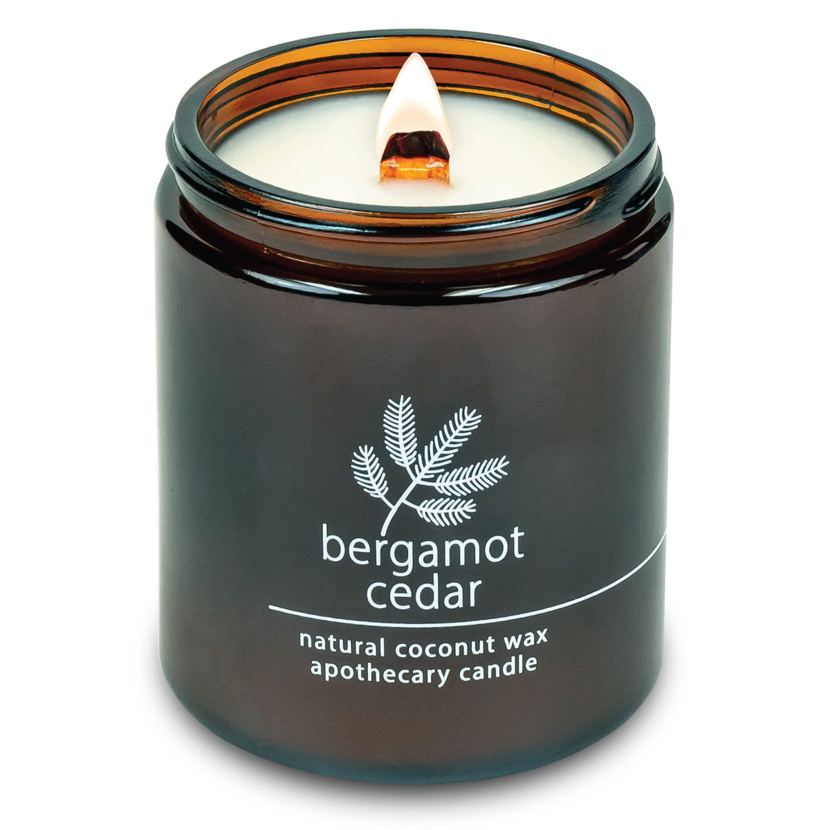Hemlock Park crackling wood wick candle for cozy evenings