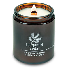 Hemlock Park crackling wood wick candle for cozy evenings