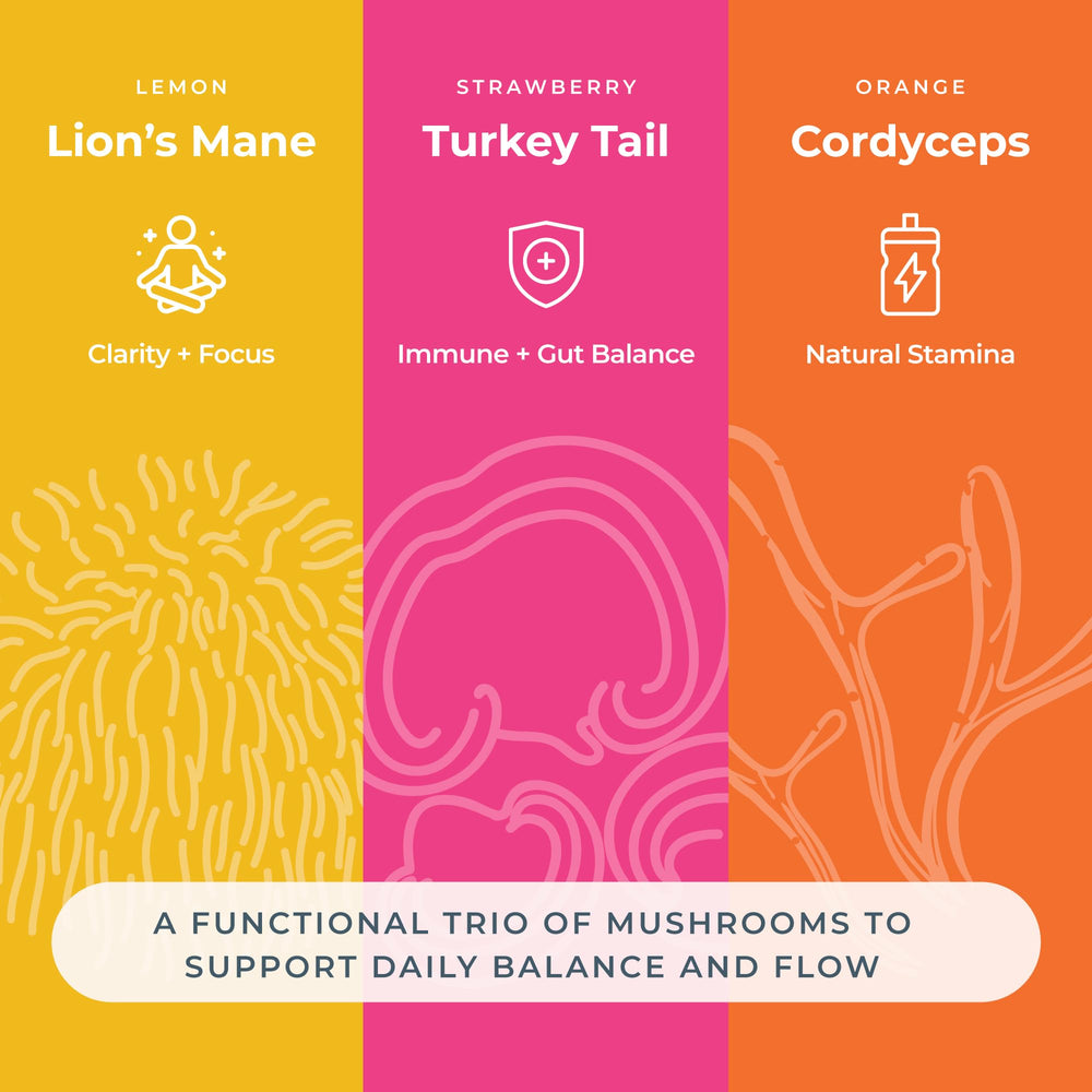 Hemp & Hand lemon Lions Mane gummy with tangy flavor in a convenient bite