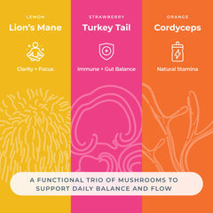 Hemp & Hand lemon Lions Mane gummy with tangy flavor in a convenient bite