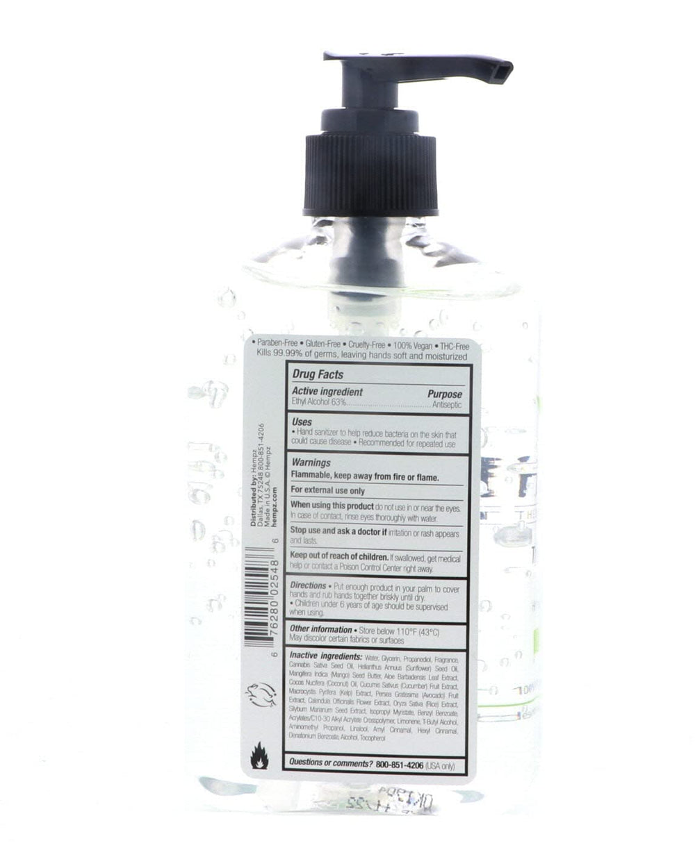 Hempz moisturizing hands with coconut oil after sanitizing routine