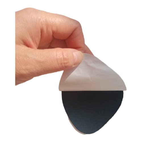 Heng happy patch being heated with hair dryer to activate strong adhesion