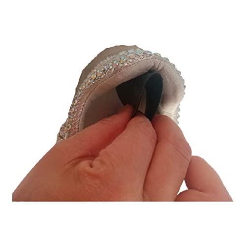 Heng happy patch installed on shoe heel area under tension