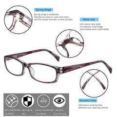 Henotin 5-pack in mixed colors ready for reading at home or office.