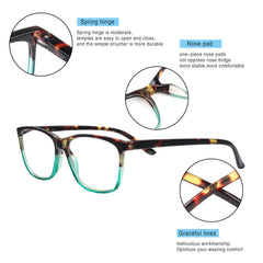 Gafas Henotin con bisagras de resorte, ajuste cómodo.
