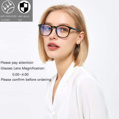 Henotin UV400 blue light blocking lenses closeup for screen protection.
