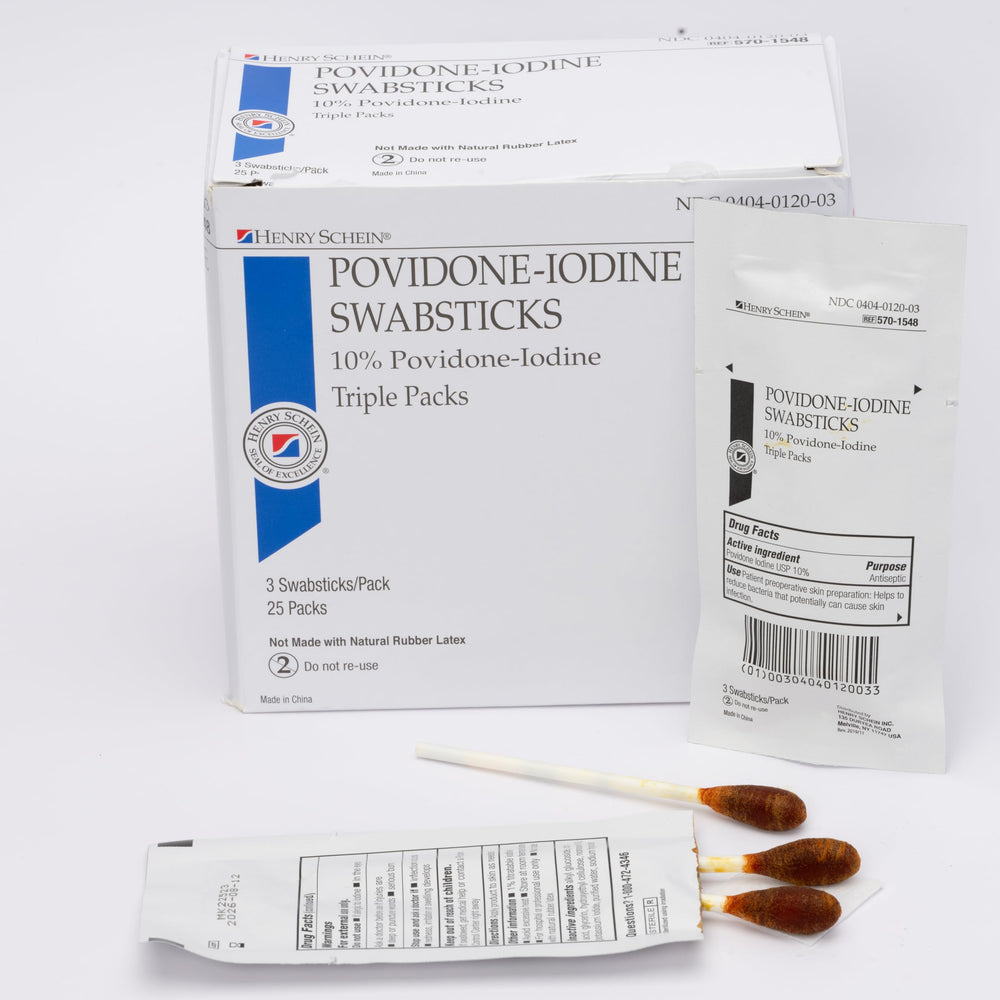 Sterile packaging keeps each swabstick ready for use