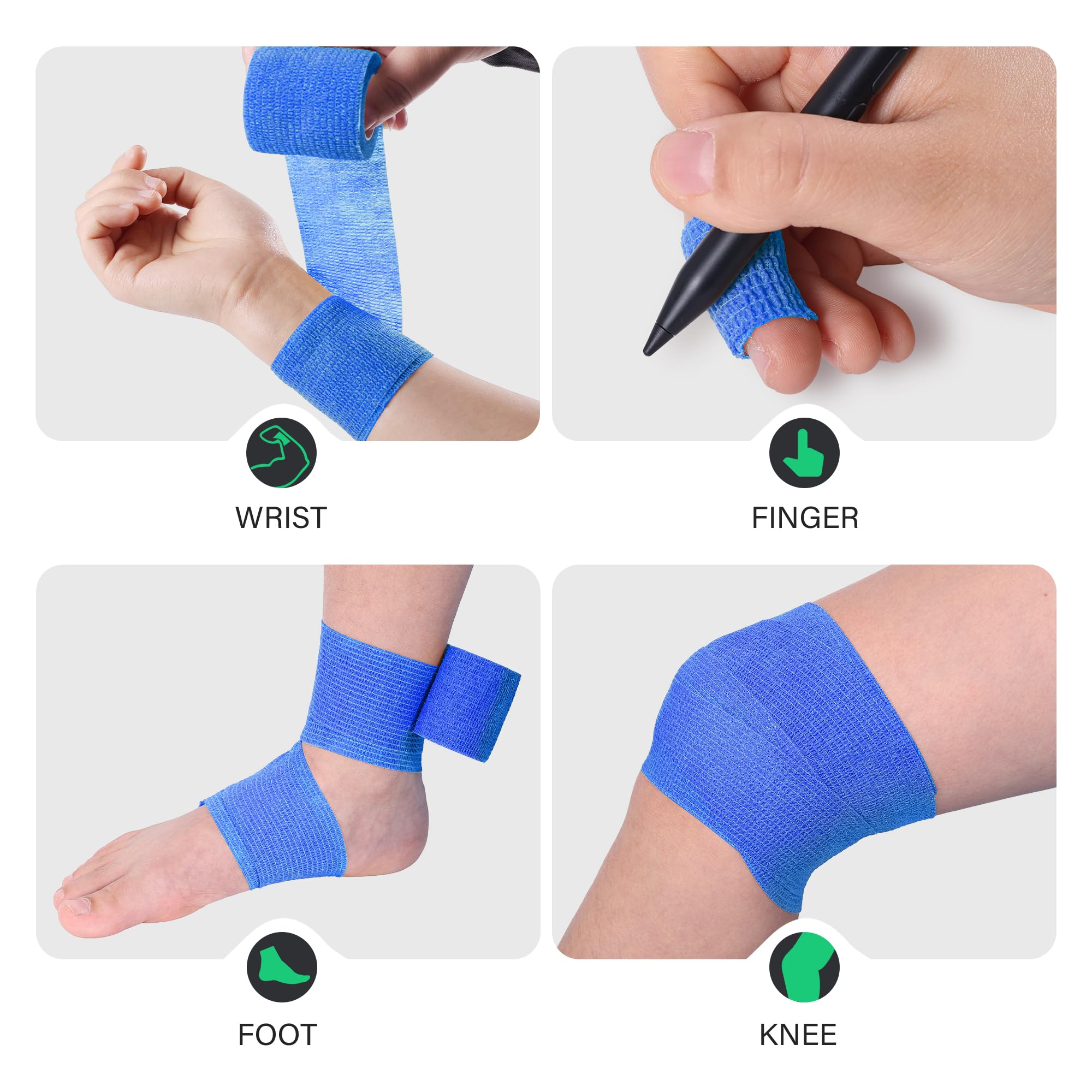 HEPPYPLUS wrist ankle usage shows versatile bandage for joints