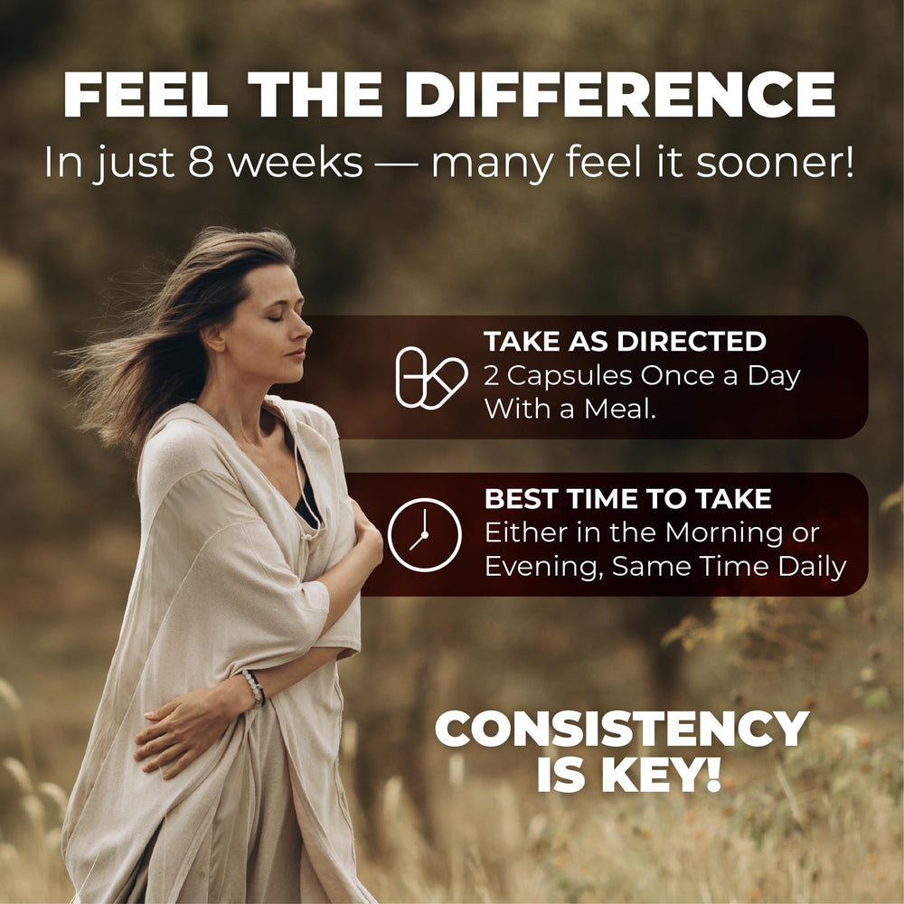 Her Bodhi MENO capsules pour shot invites mindful daily use.