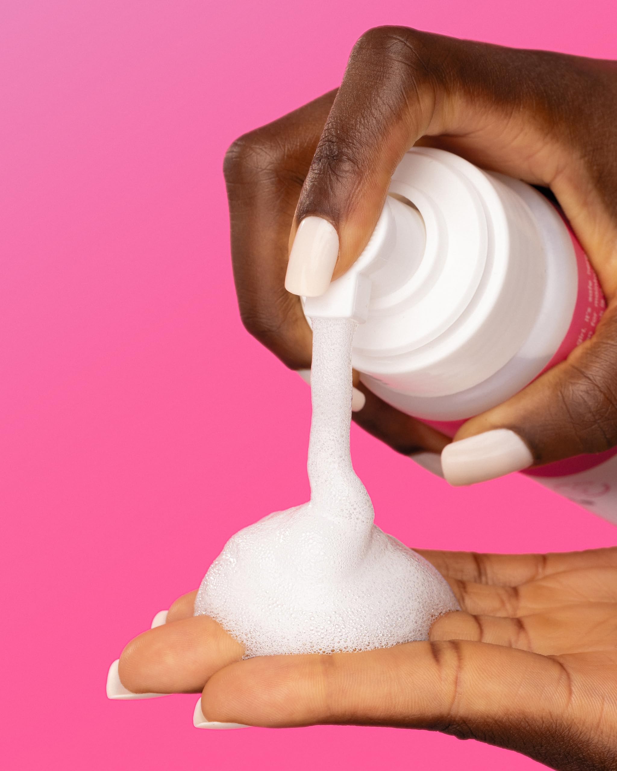 Her Fantasy Box Boric Balance Yoni Foam Wash unscented formula for sensitive skin comfort.