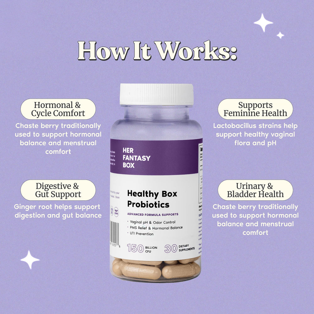 Her Fantasy Box chaste berry capsule for hormonal balance support