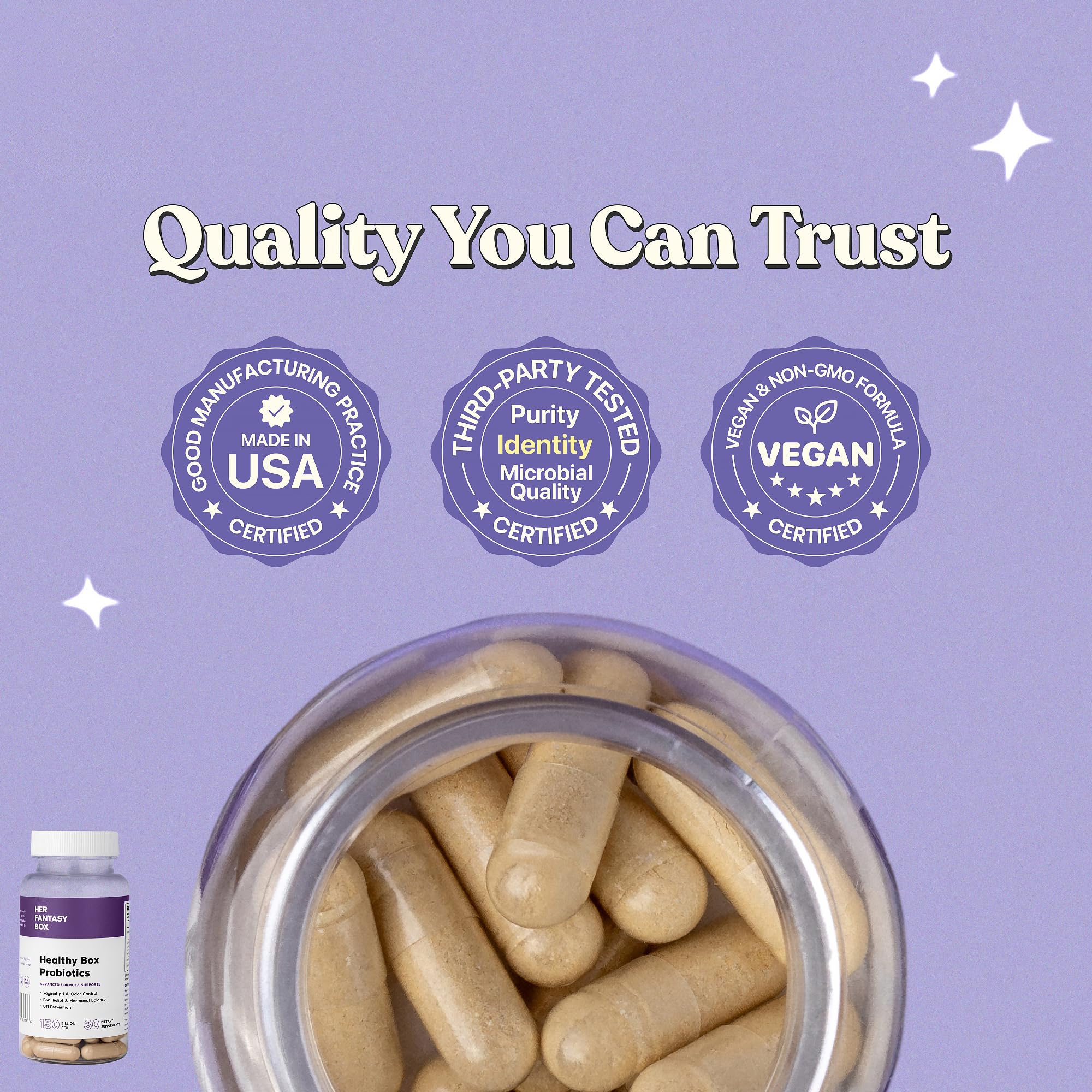 Her Fantasy Box vegan gluten-free non-GMO formula