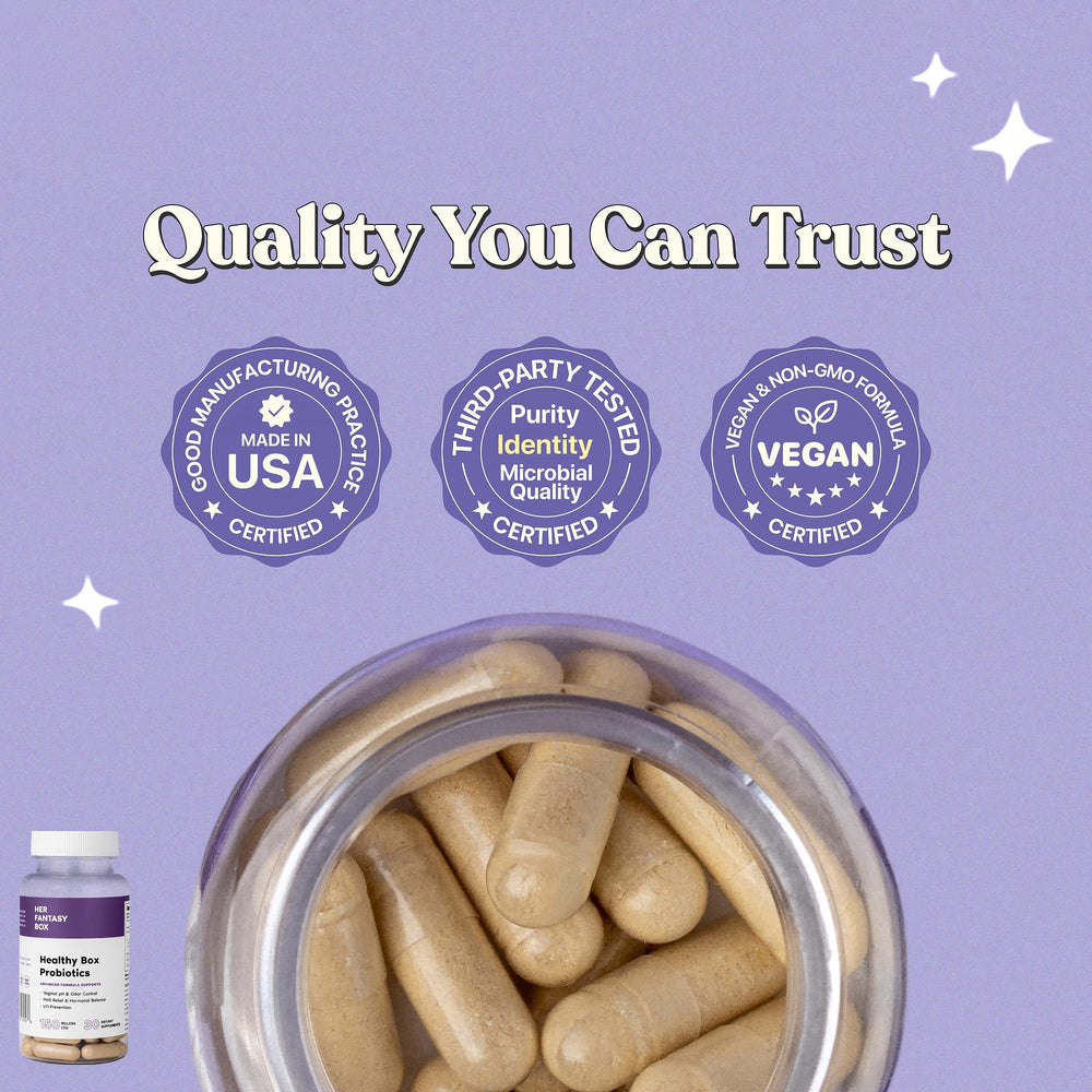 Her Fantasy Box vegan gluten-free non-GMO formula