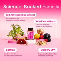 HerAuré sea moss ingredient highlights natural hydration for vaginal tissues