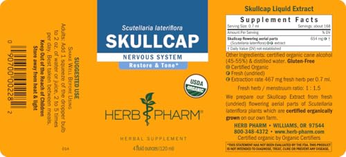 Herb Pharm bottle with dropper enables precise dosing on the go