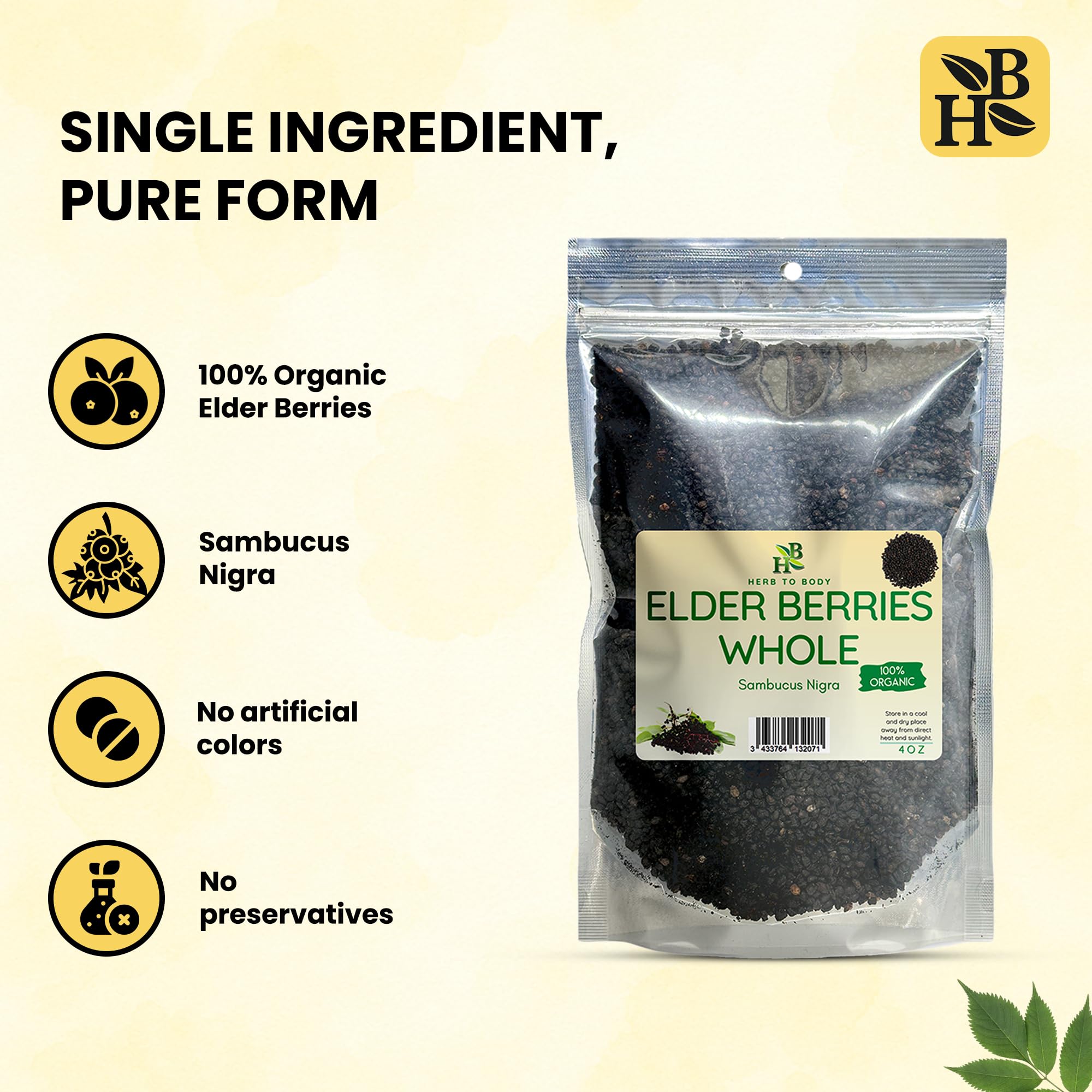 Herb To Body envase sellado, práctico y reutilizable.