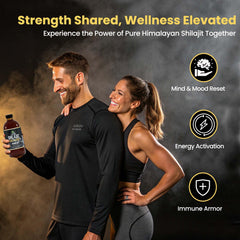 Herb To Body Pure Shilajit Bitter drops poured into tea for daily vitality