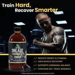 Herb To Body Pure Shilajit Bitter glass jar with label for premium wellness