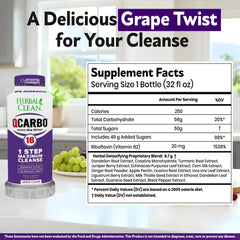 Herbal Clean Qcarbo16 psyllium husk blend supports fiber-based cleansing.