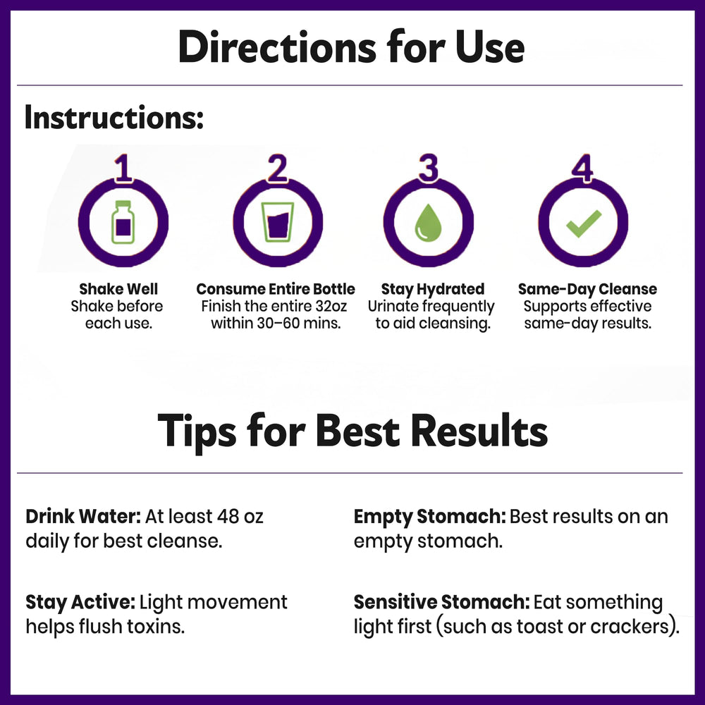 Herbal Clean Qcarbo32 grape bottle ingredients close-up emphasizes psyllium and triphala.