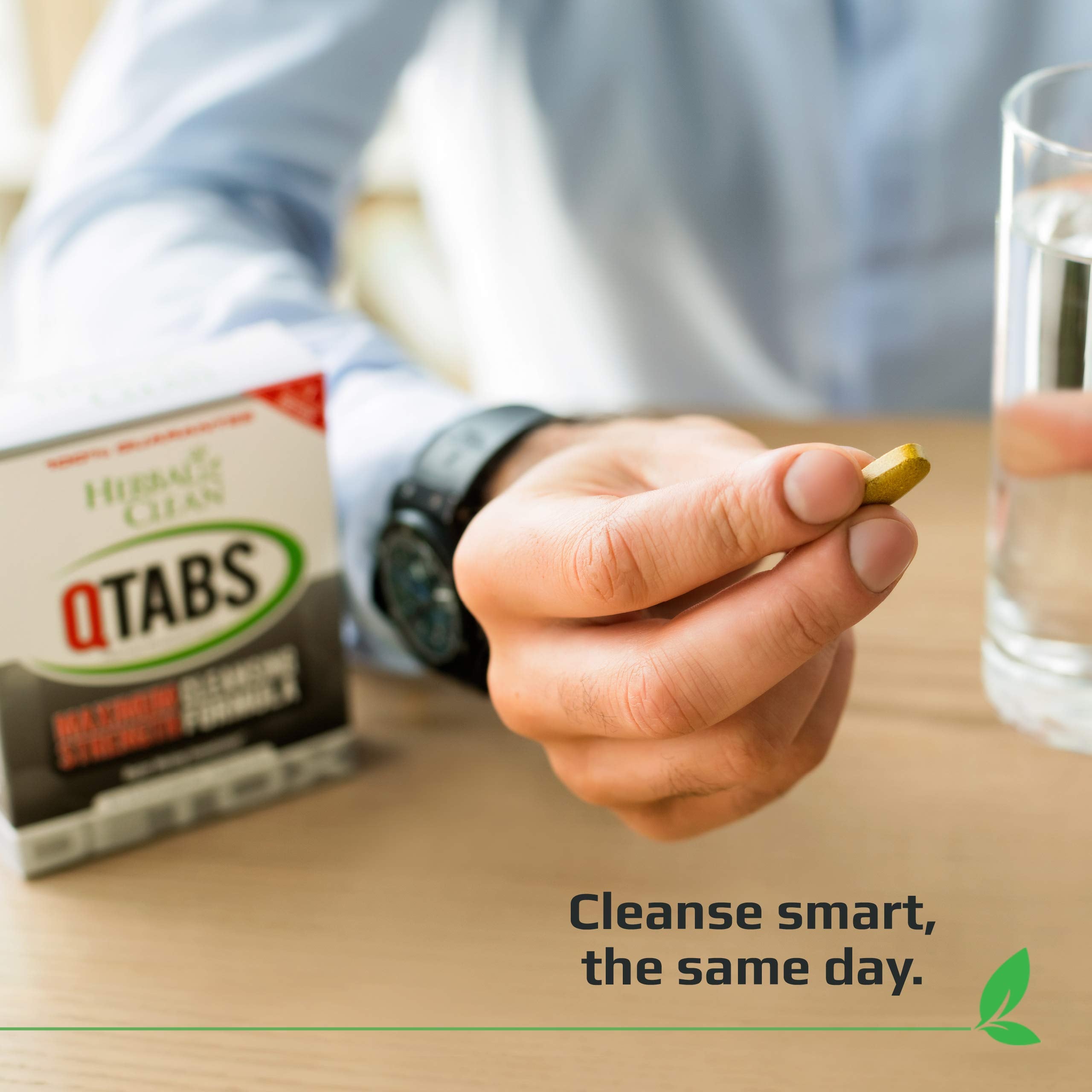 Herbal Clean QTabs ingredients include dandelion root and B2 for balance