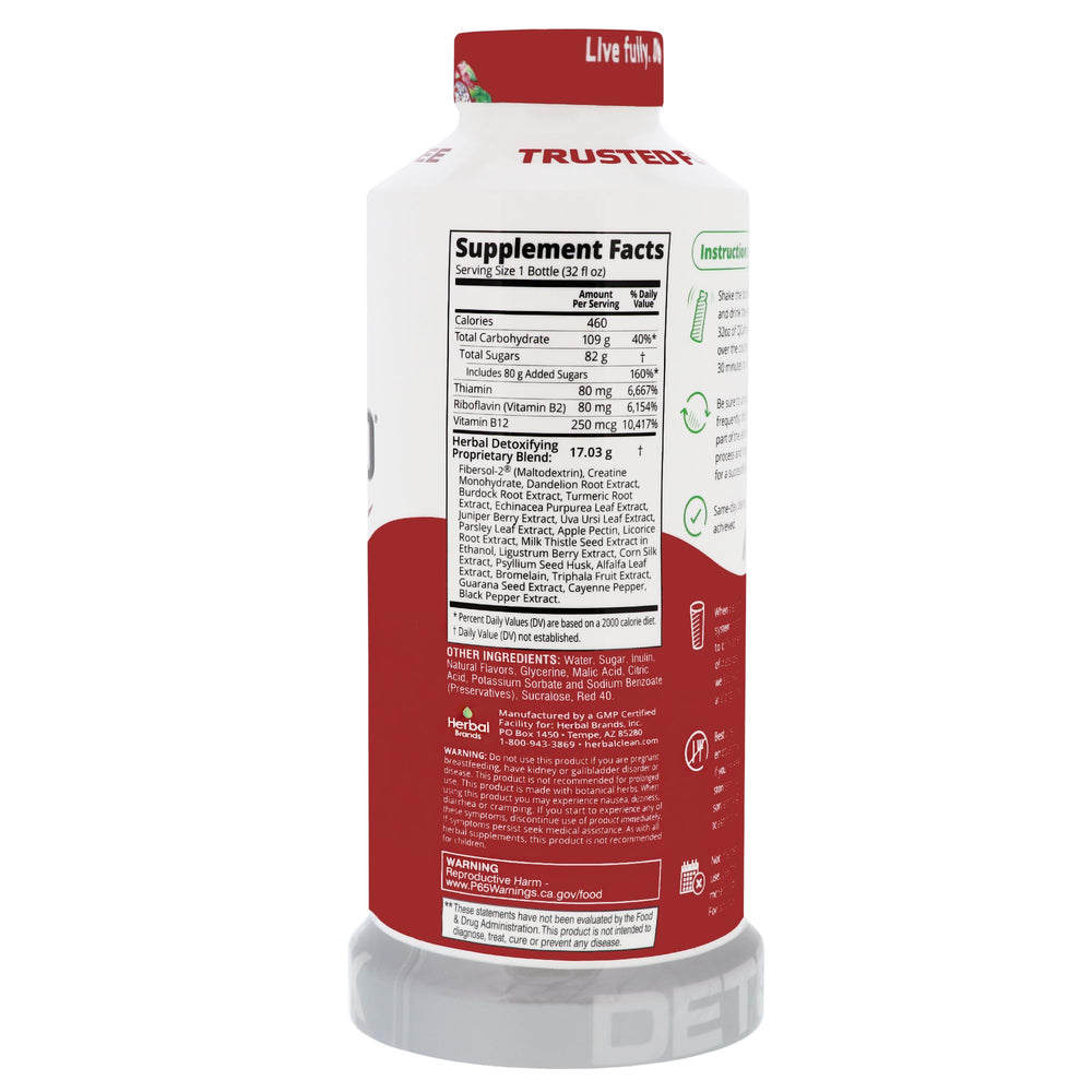Herbal Clean Dragon Fruit Pour depicts an on-the-go detox sip ready for daily routine.