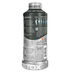 Close-up of the label highlights milk thistle and B vitamins for possible support.