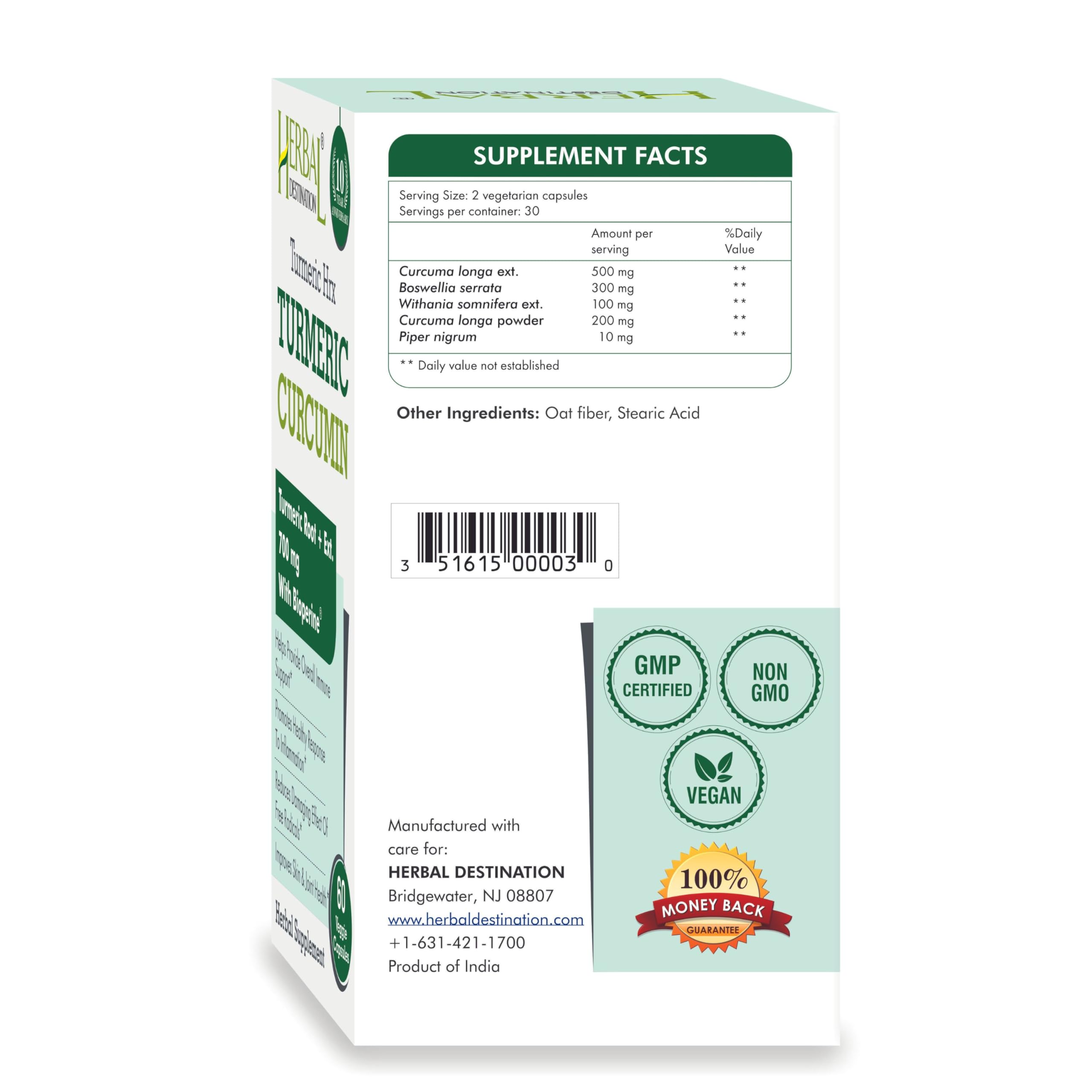 Herbal Destination HRX usage guide promotes simple daily routine.