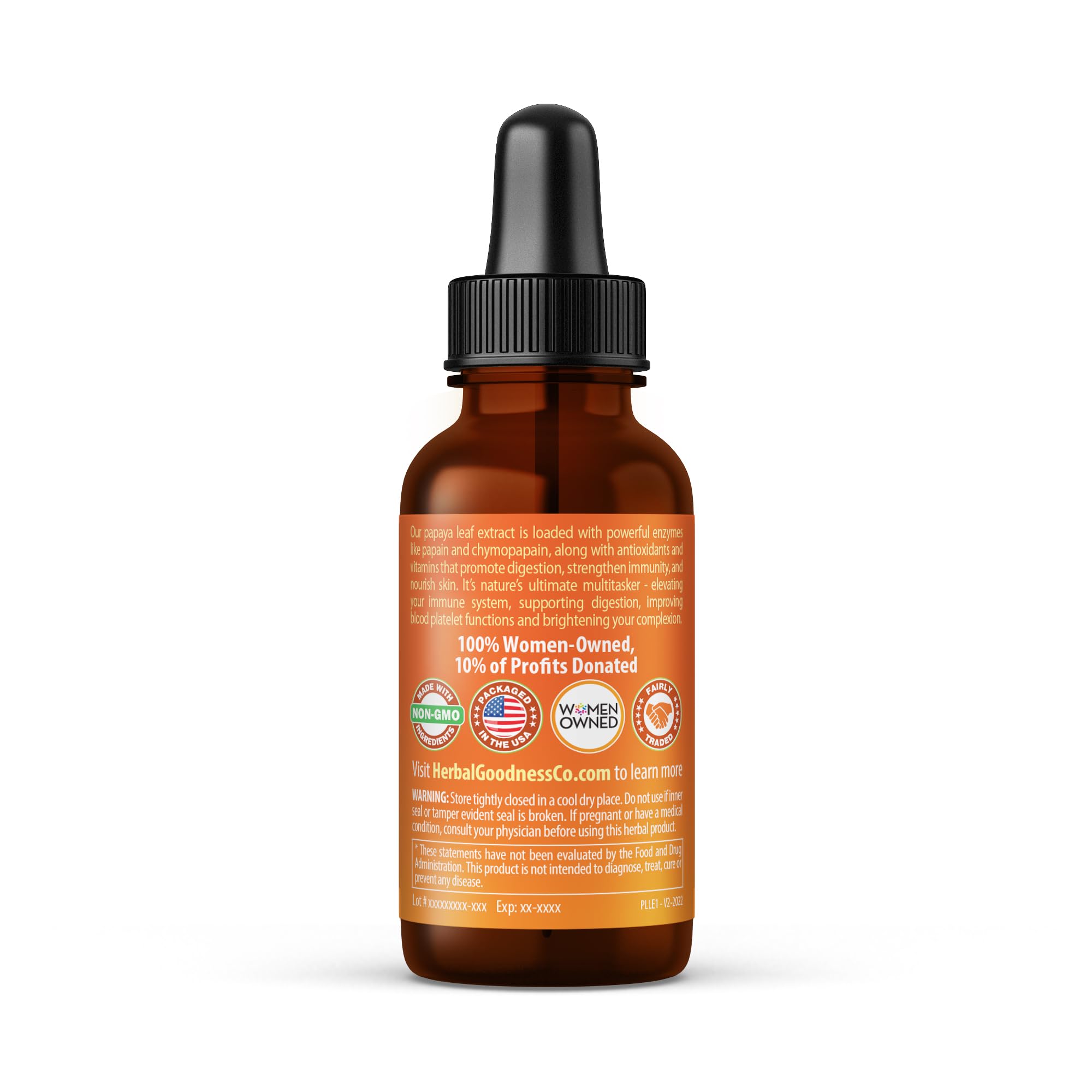 Herbal Goodness papaya enzymes image highlighting digestive support from papaya enzymes.