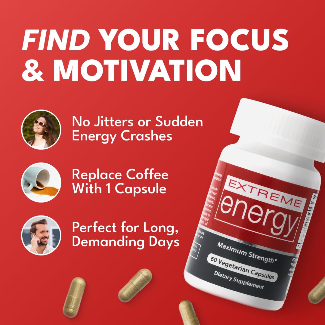 Herbal Nitro Extreme Energy on a work desk setup for productive days