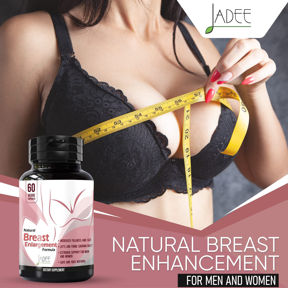 Herbal Remedy Breast Growth capsules closeup showing capsules and texture