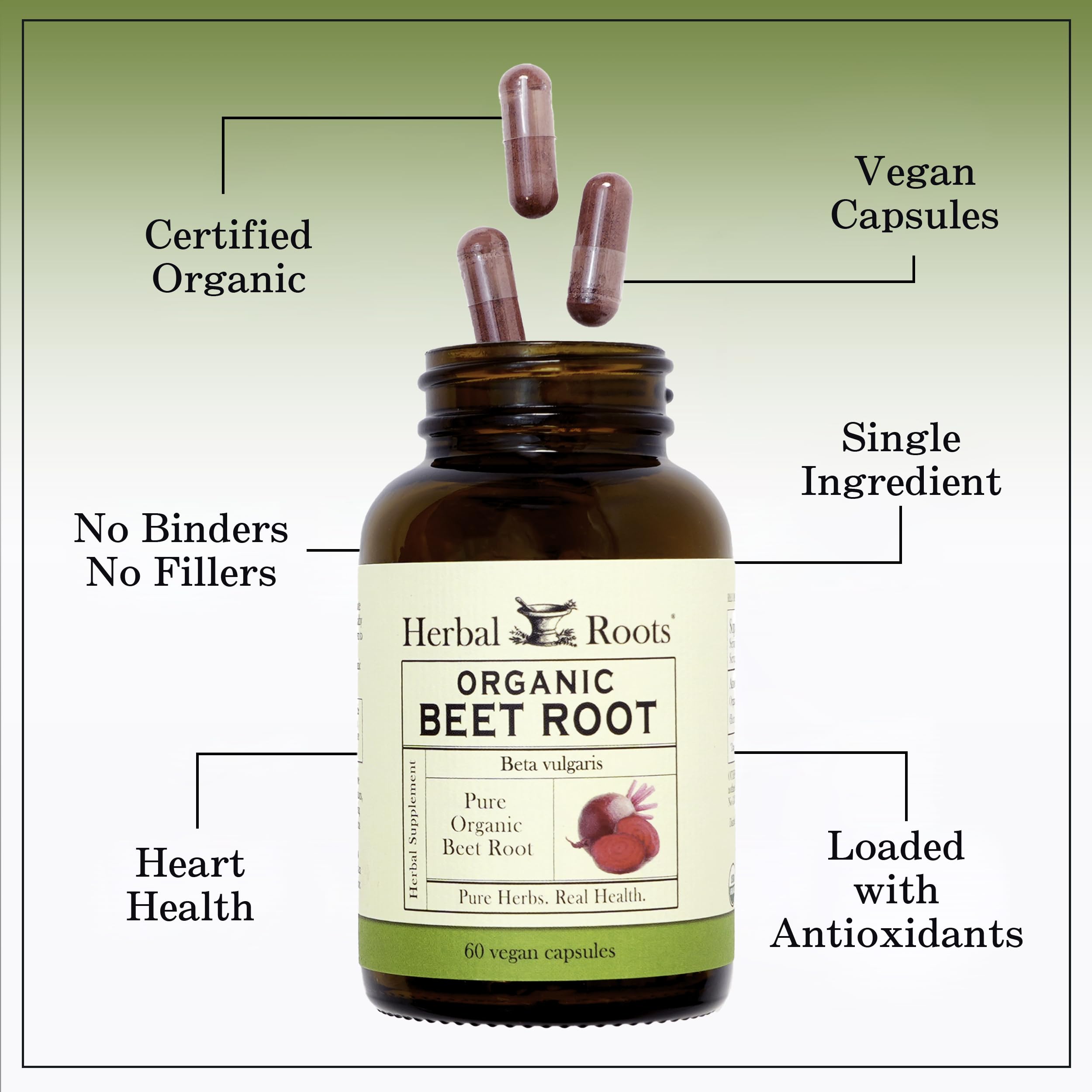 Herbal Roots third-party testing seal on the box indicating independent quality checks.