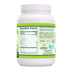 Herbal Secrets flaxseed being poured into a smoothie for easy daily use