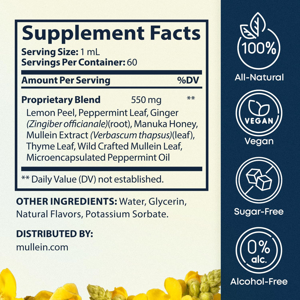 Herbal Tea Therapy BREATHE 8-IN-1 mullein leaf in formula illustration