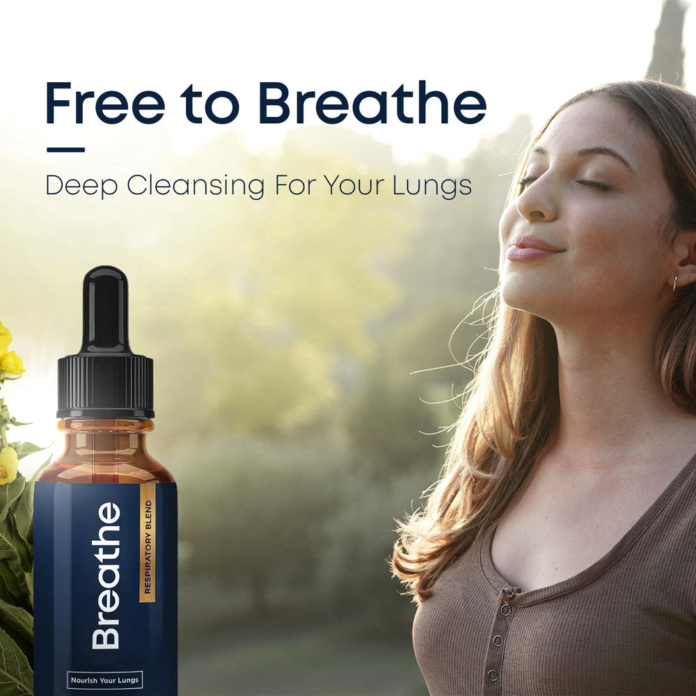 Herbal Tea Therapy BREATHE 8-IN-1 USA-made label on bottle