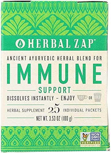 Herbal Zap Immune Support box front view showing compact packaging