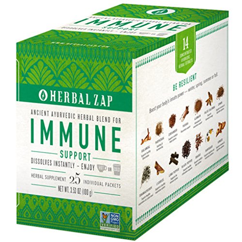 Herbal Zap Immune Support box side view for shelf fit