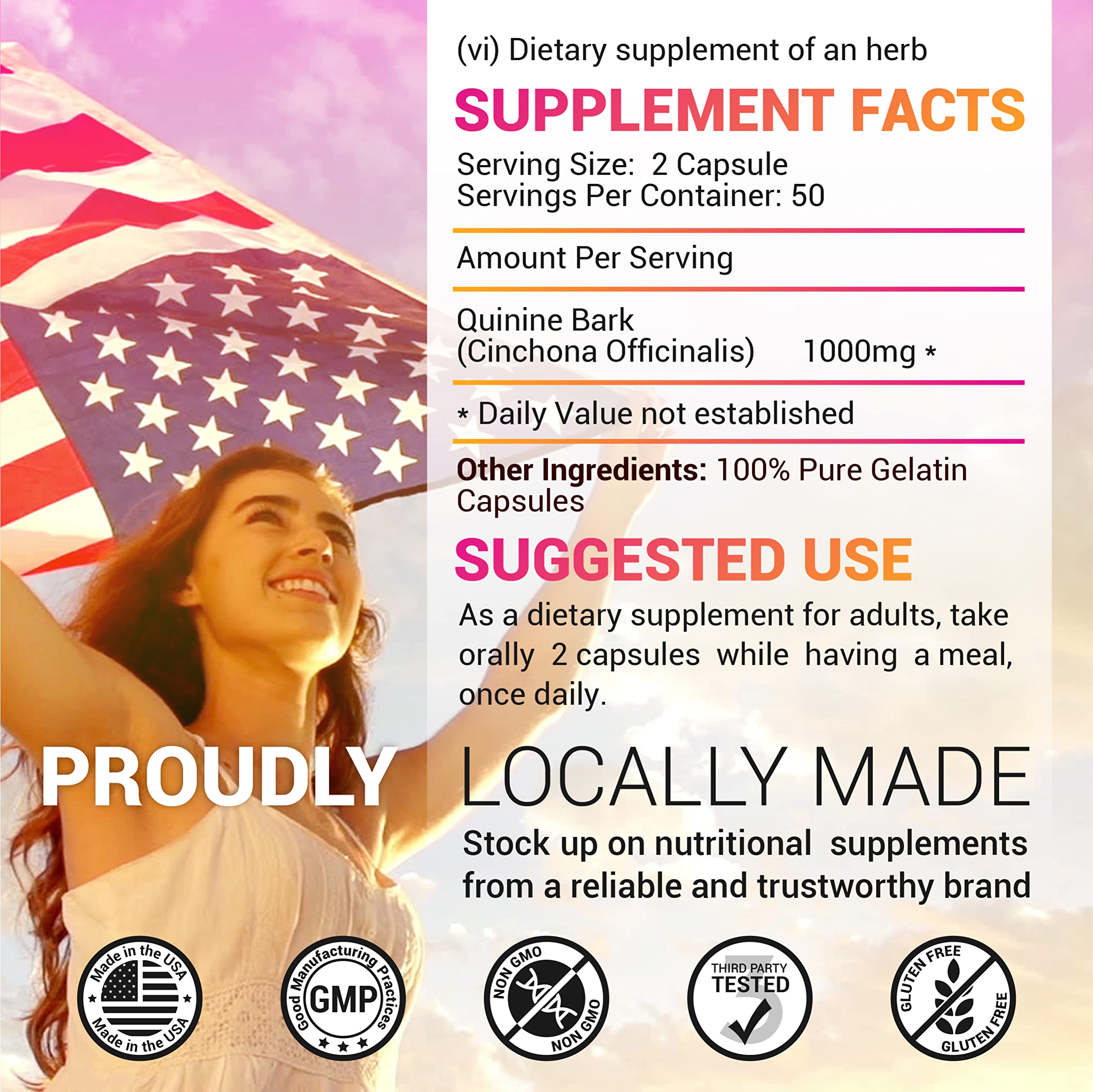 Capsules in hand from HERBALICIOUS bottle ready for daily routine