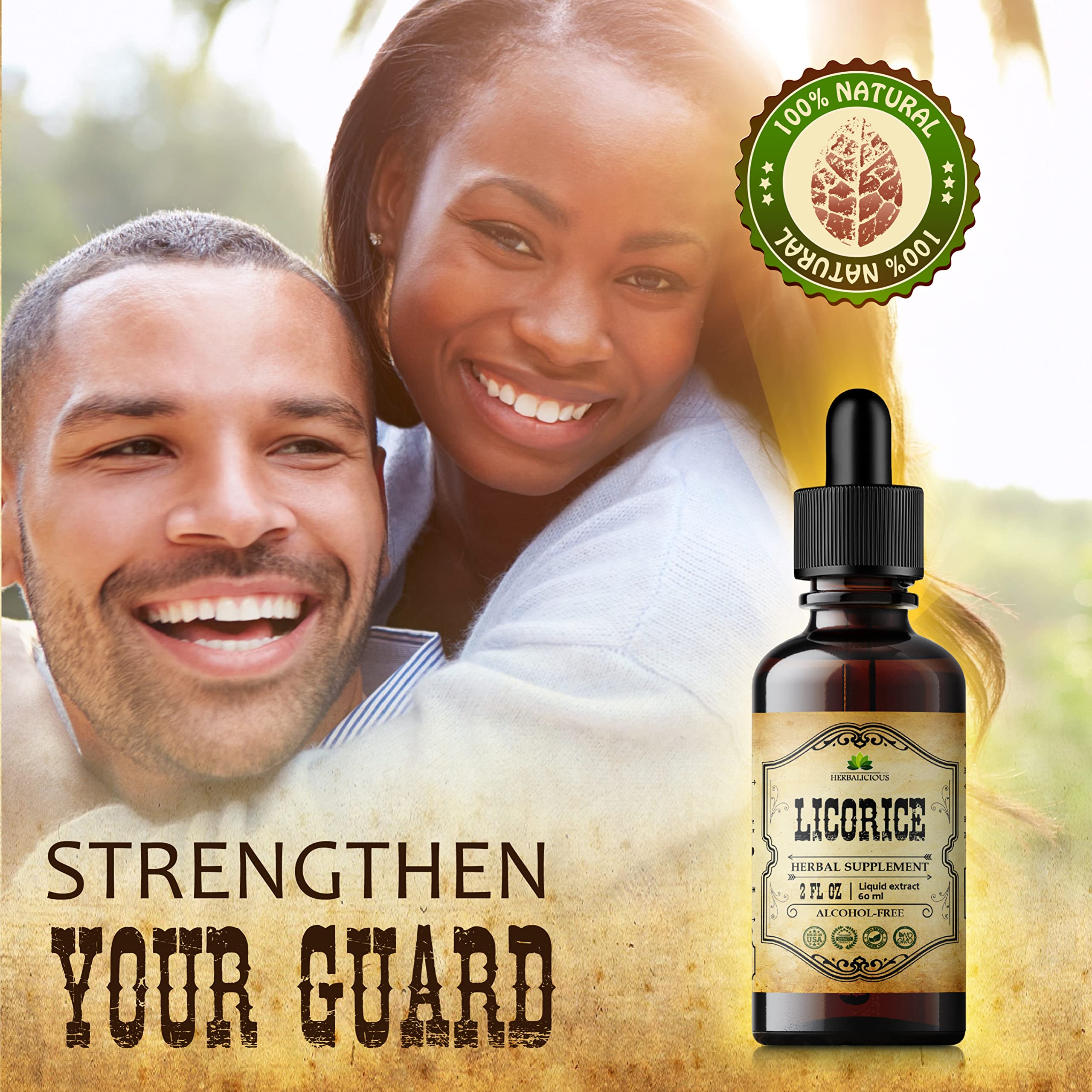 HERBALICIOUS licorice root aroma hints at natural herbal notes.