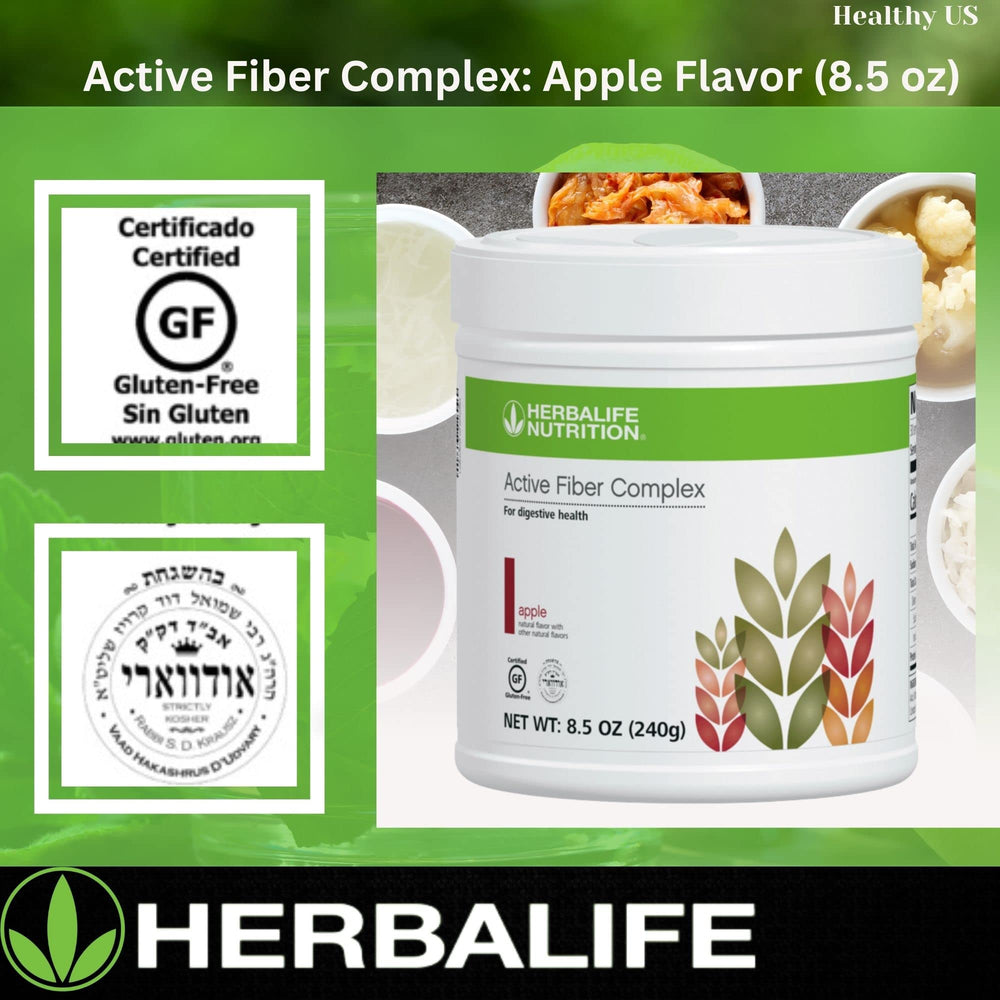 Herbalife Active Fiber Complex powder dissolving in water for a quick fiber boost.