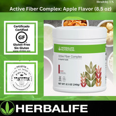Herbalife Active Fiber Complex powder dissolving in water for a quick fiber boost.